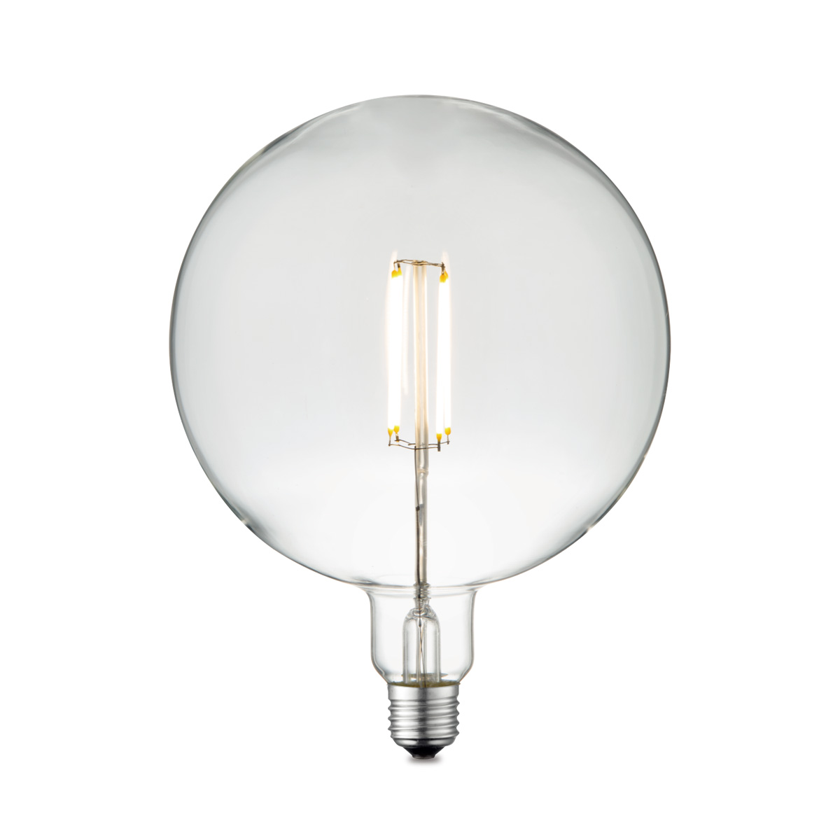 Edison Vintage LED filament lichtbron Carbon - Helder - G180 Global - Retro LED lamp - 18/18/23cm - geschikt voor E27 fitting - Dimbaar - 4W 440lm 3000K - warm wit licht